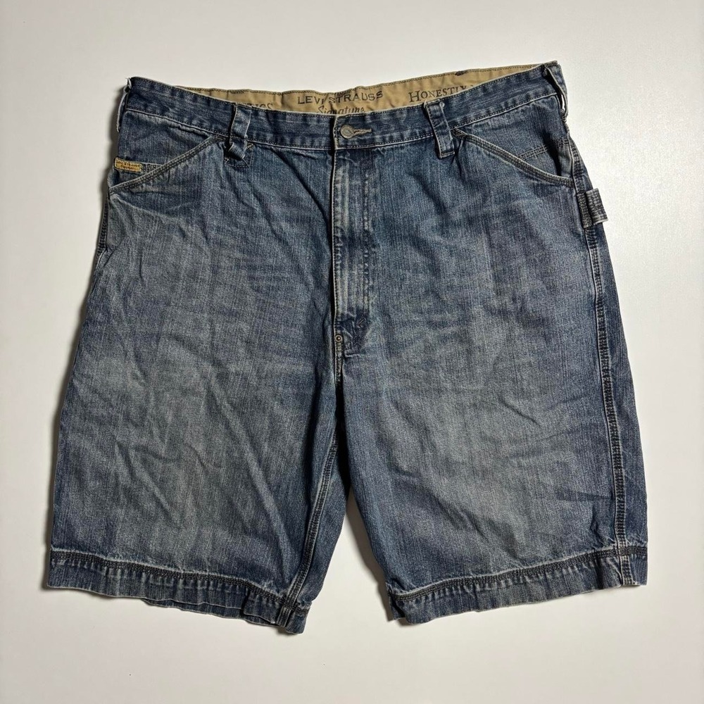 Blue Levi's Signature Workwear Carpenter Shorts - Size 40